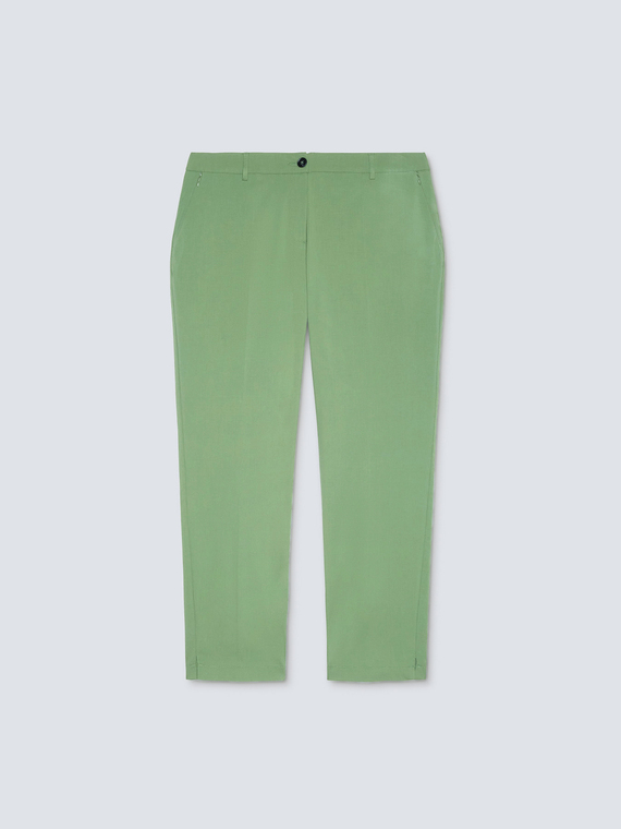 Straight stretch trousers