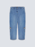 Jeans regular cargo con applicazioni image number 4