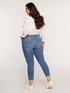 Skinny-Jeans mit Kristallsteinchen mit Farbverlauf image number 1