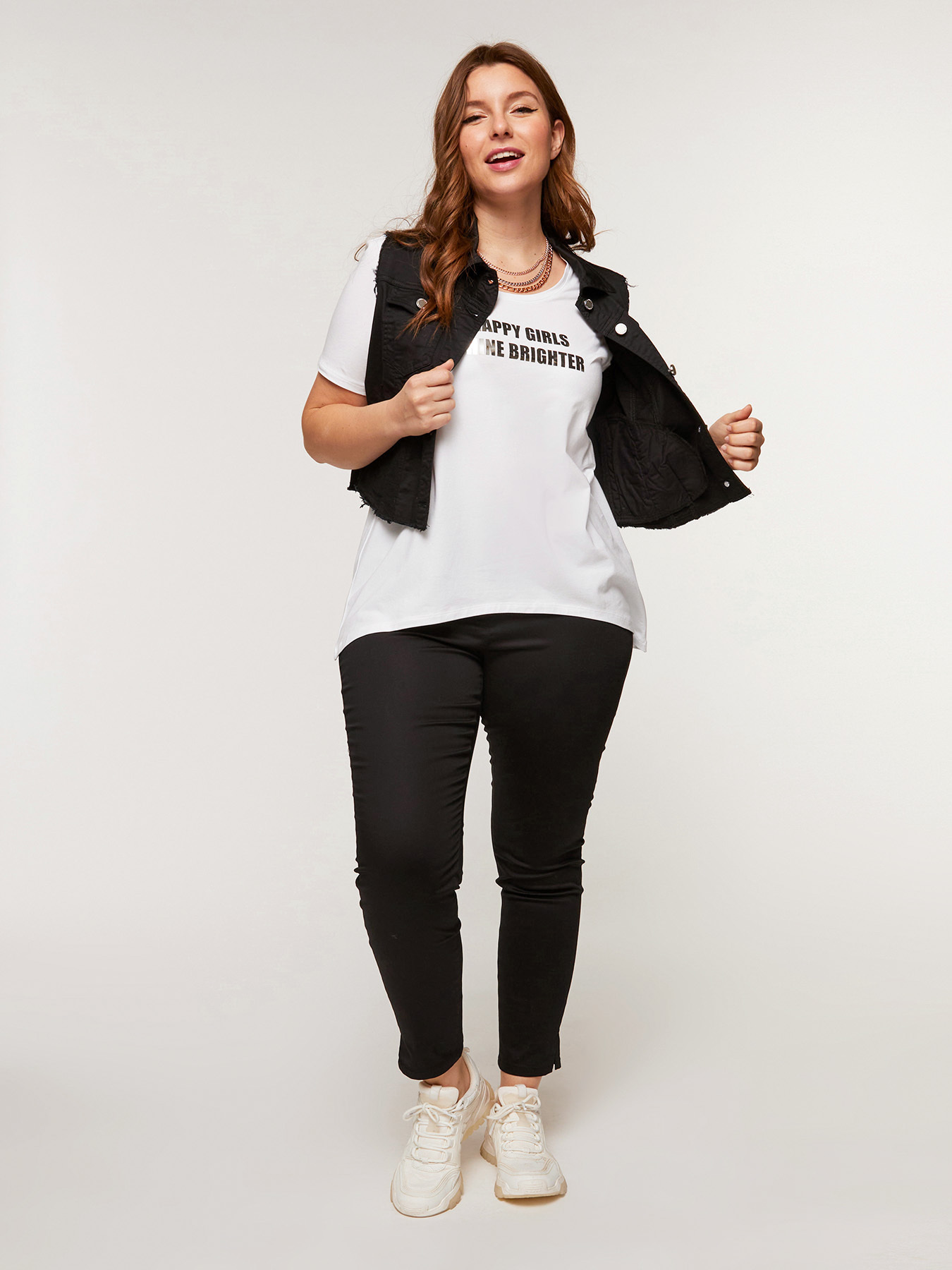 T-shirt avec inscription effet silver image number 2