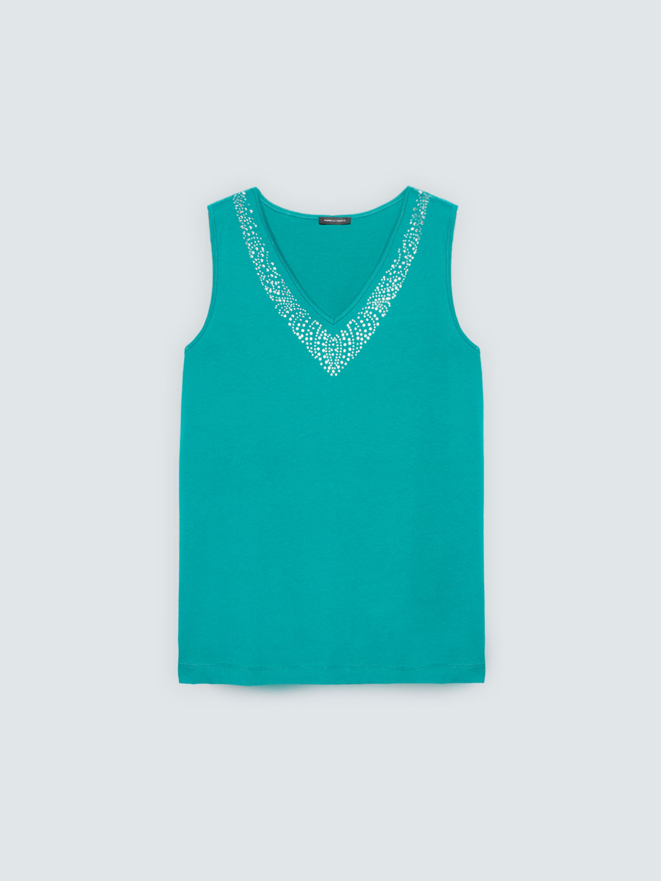 Cotton top with rhinestones image number 4