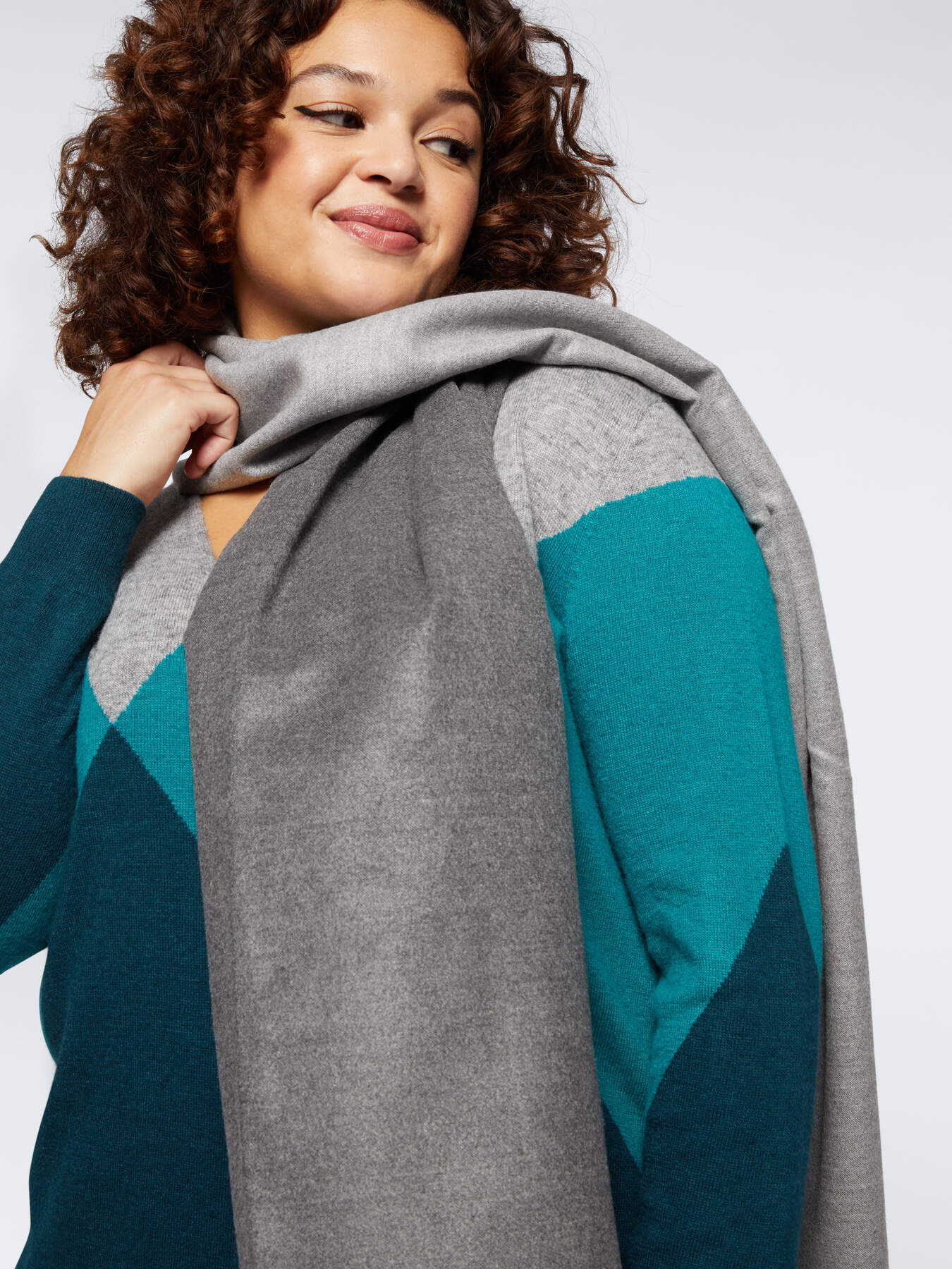 Sciarpa bicolore image number 2