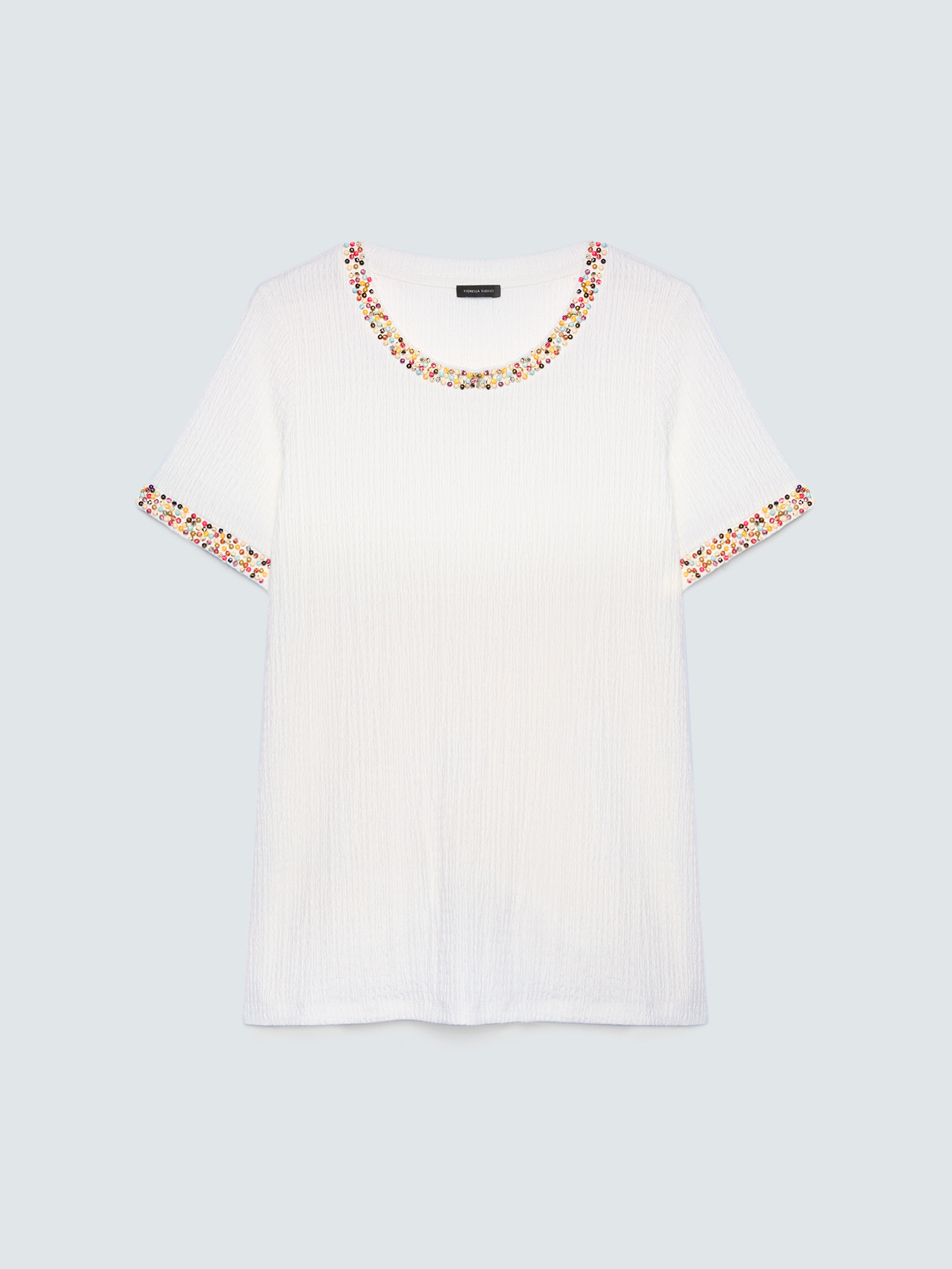 Jersey t-shirt with beads image number 4