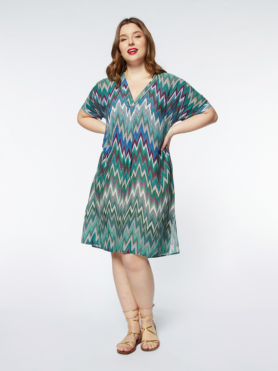 Fiorella Rubino - Vestito midi Donna, Verde Taglia: L (56-58 IT)