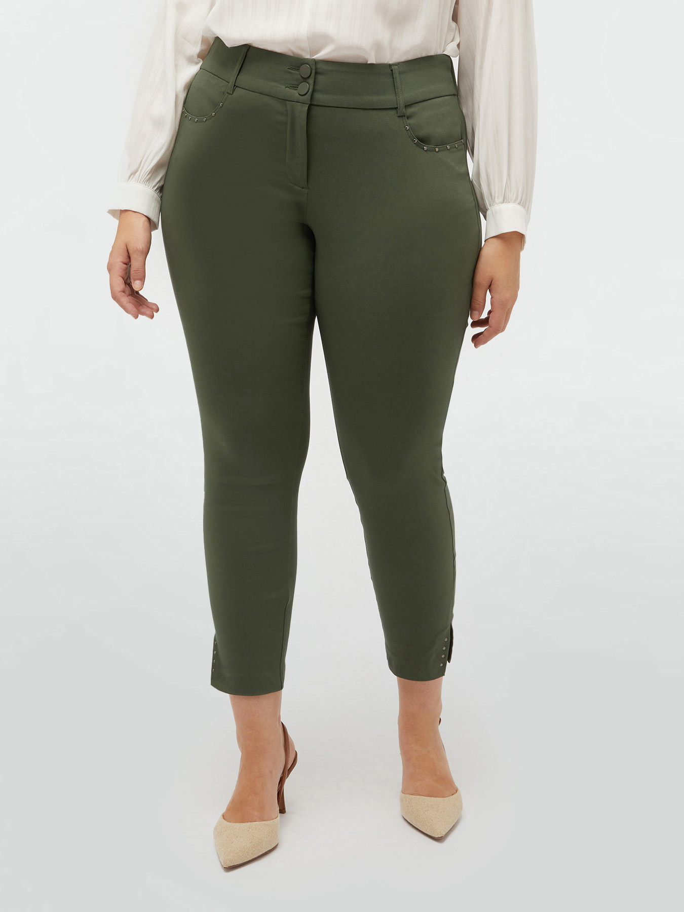 Pantalon skinny en viscose LENZING&trade; ECOVERO&trade; image number 2