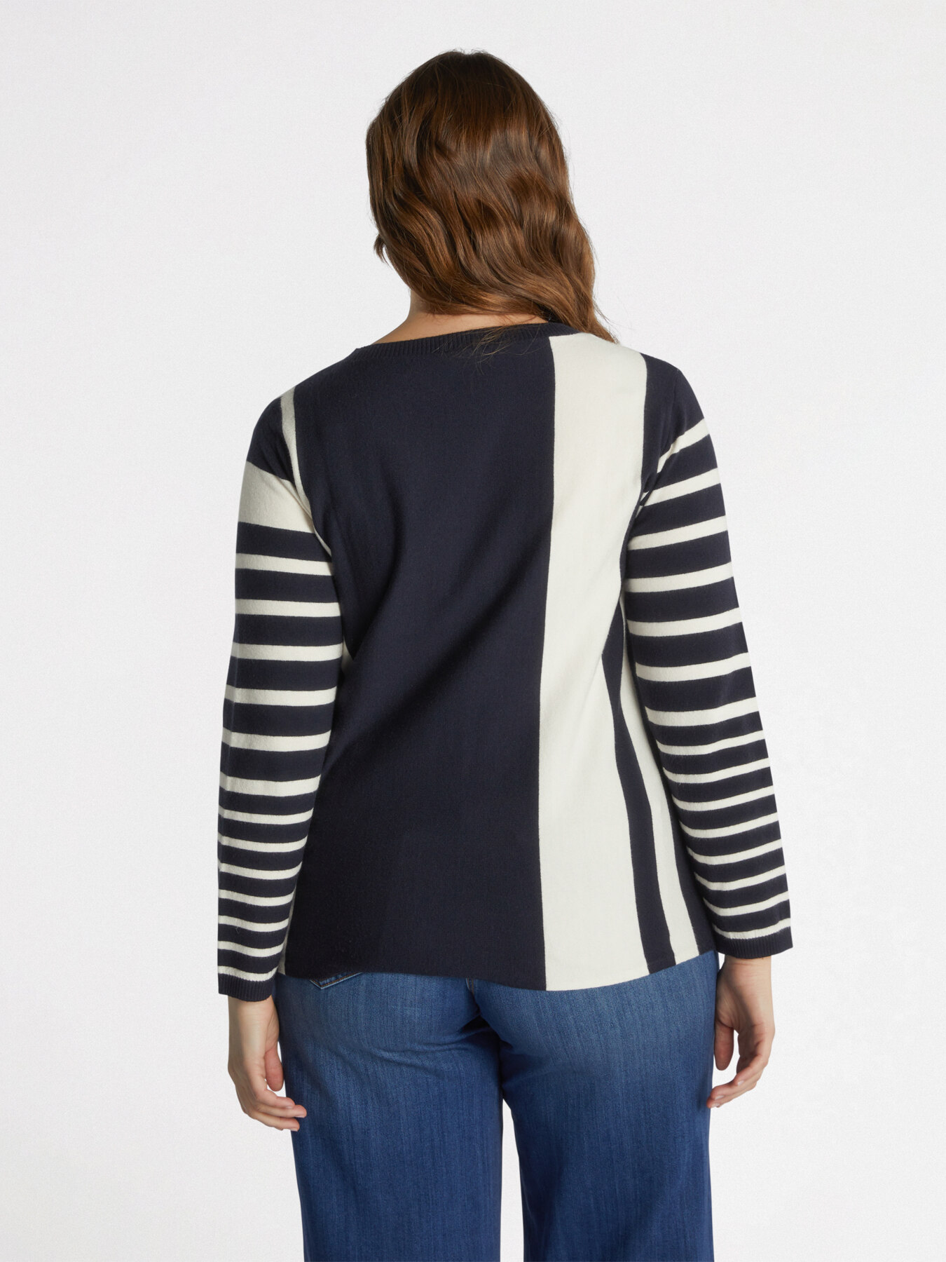 Maglia a righe con viscosa LENZING™ ECOVERO™ image number 1