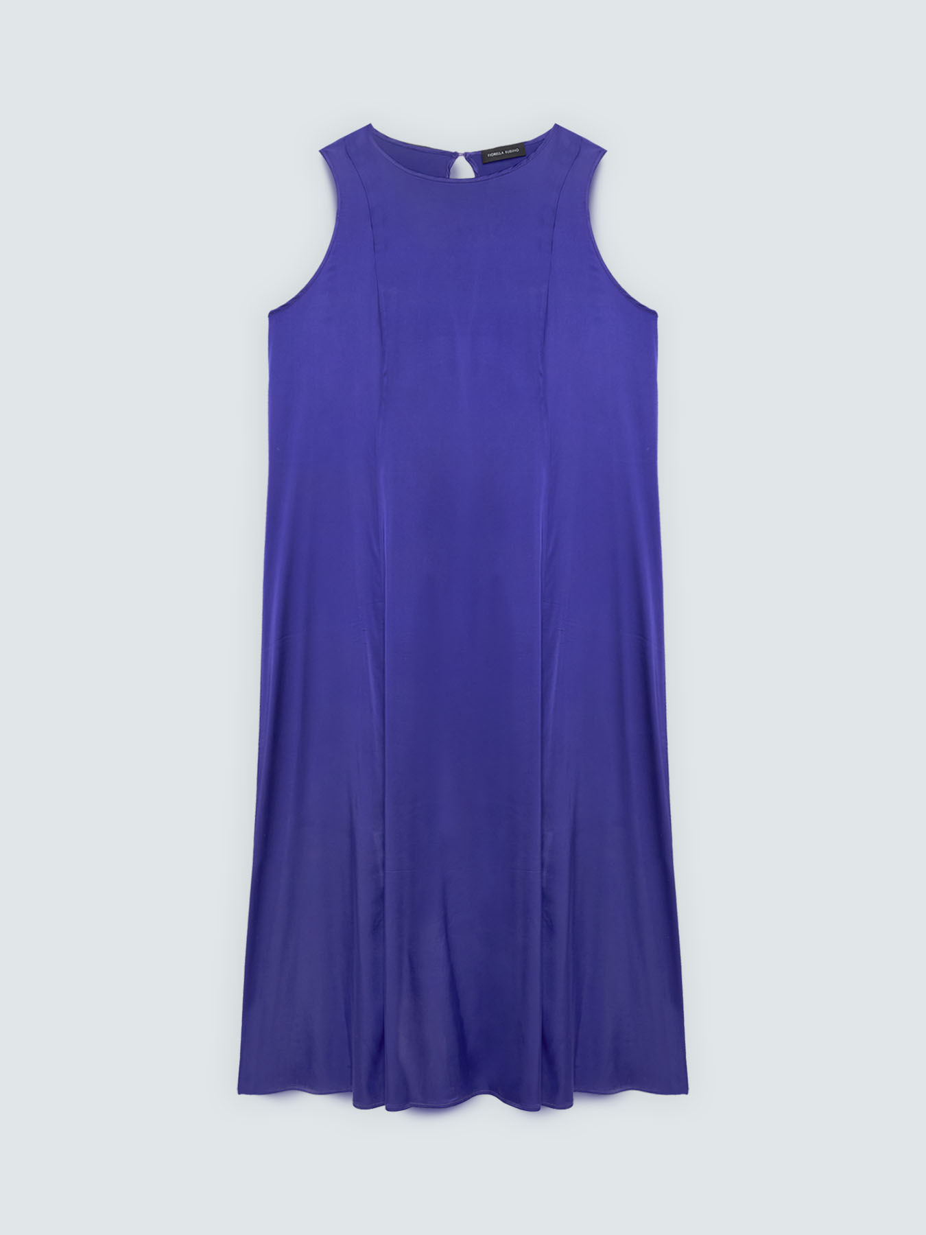 &Auml;rmelloses langes Kleid aus Viskose-Satin image number 4