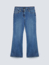 Flare jeans with fringes at the hem image number 4