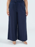 Pantalon Wide Leg en m&eacute;lange de lin image number 0