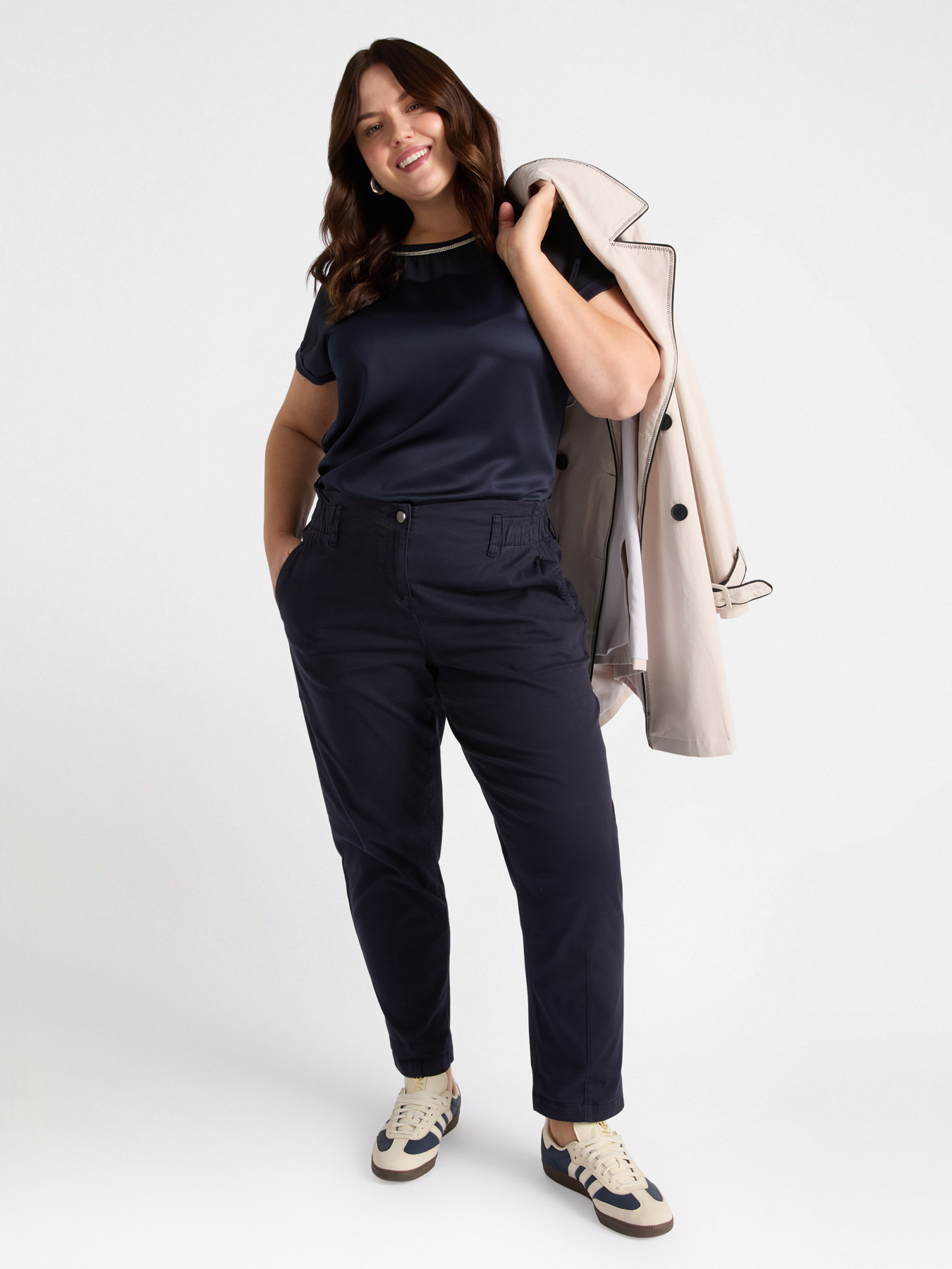 Cotton balloon trousers image number 3