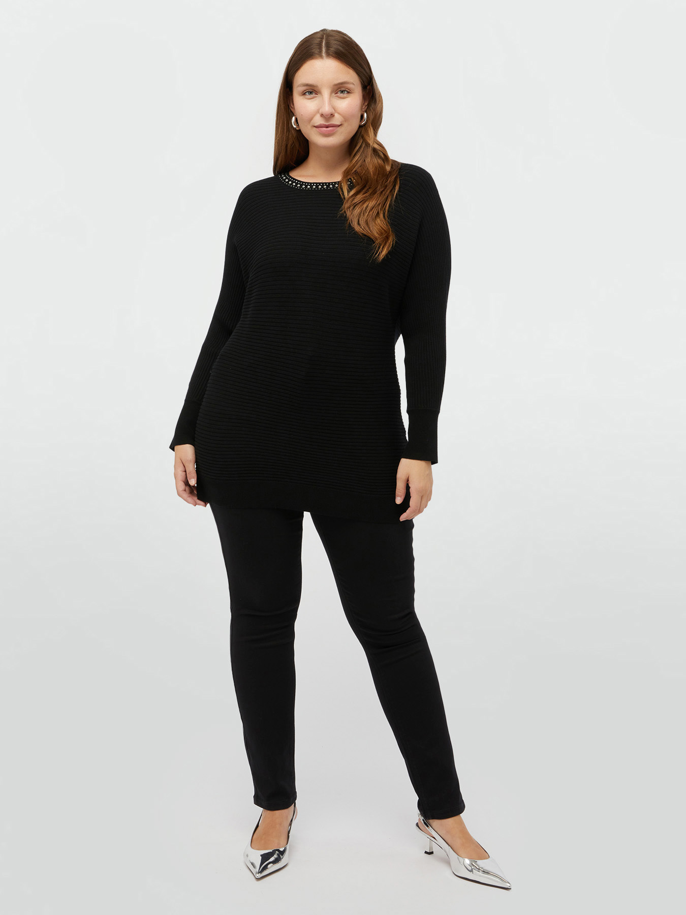 Pullover mit Strassbord&uuml;re image number 0