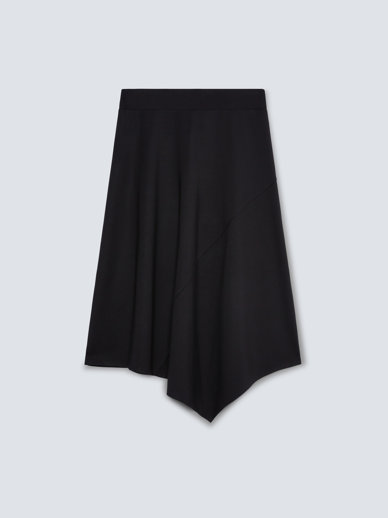 Gonna lunga asimmetrica in viscosa ECOVERO&trade; image number 4