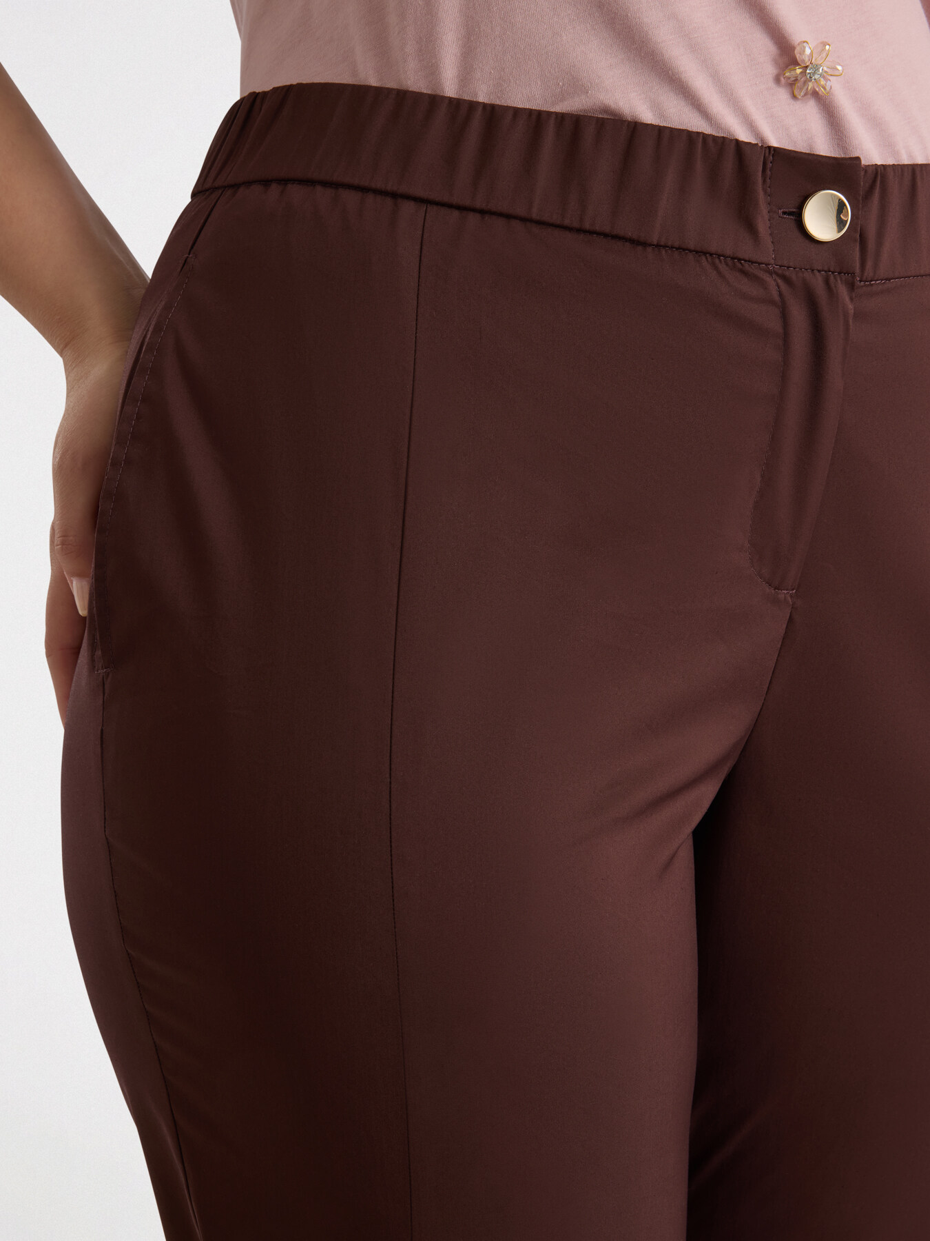 Pants with belt loops at the bottom image number 3