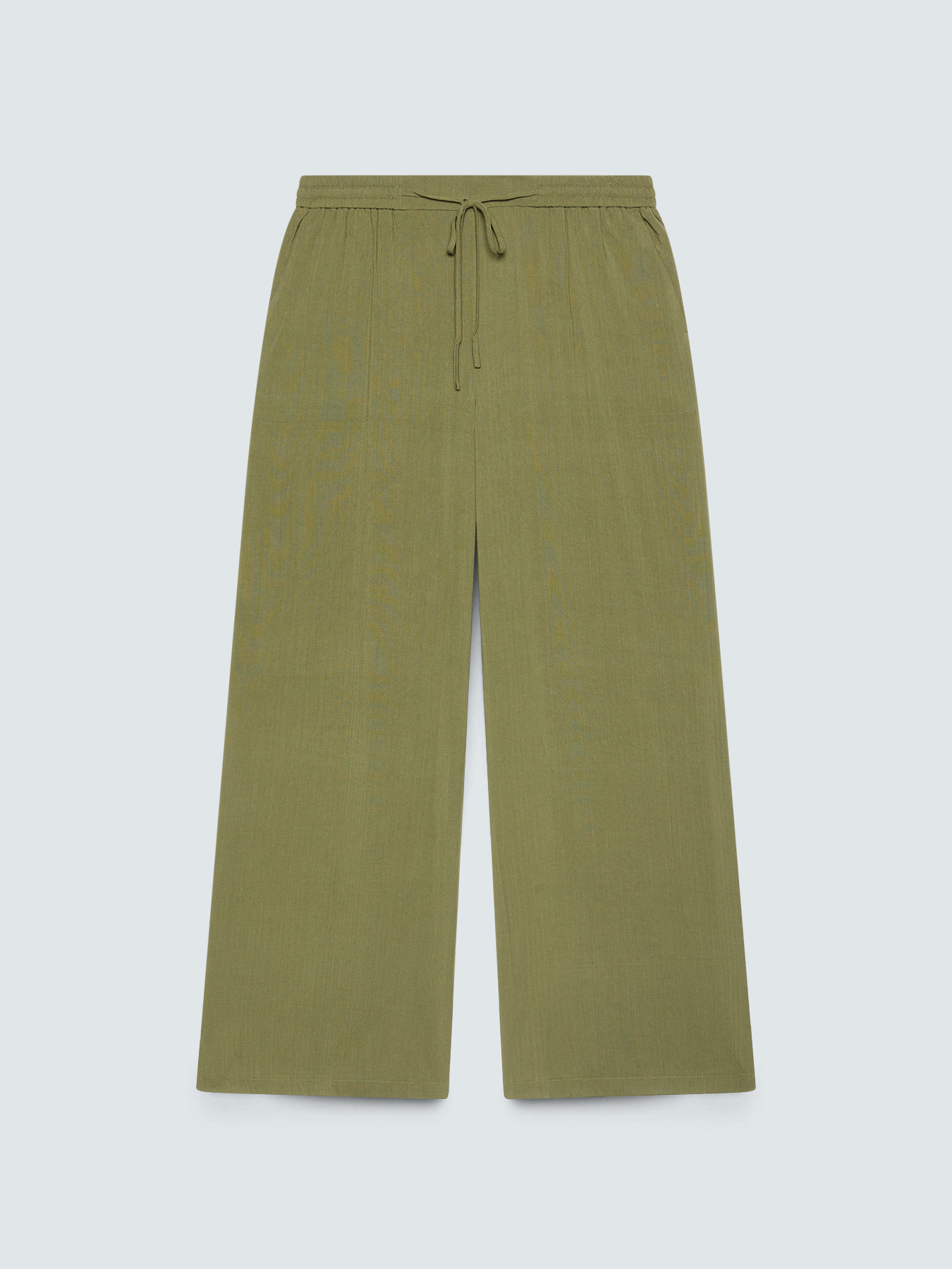 Wide Leg Pants with drawstring waist image number 4