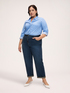 Striped shirt in stretch cotton image number 2