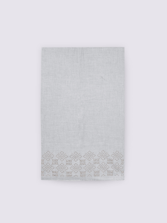 &Eacute;charpe avec applications de strass et de clous