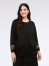 Sweatshirt with lace inserts image number 0