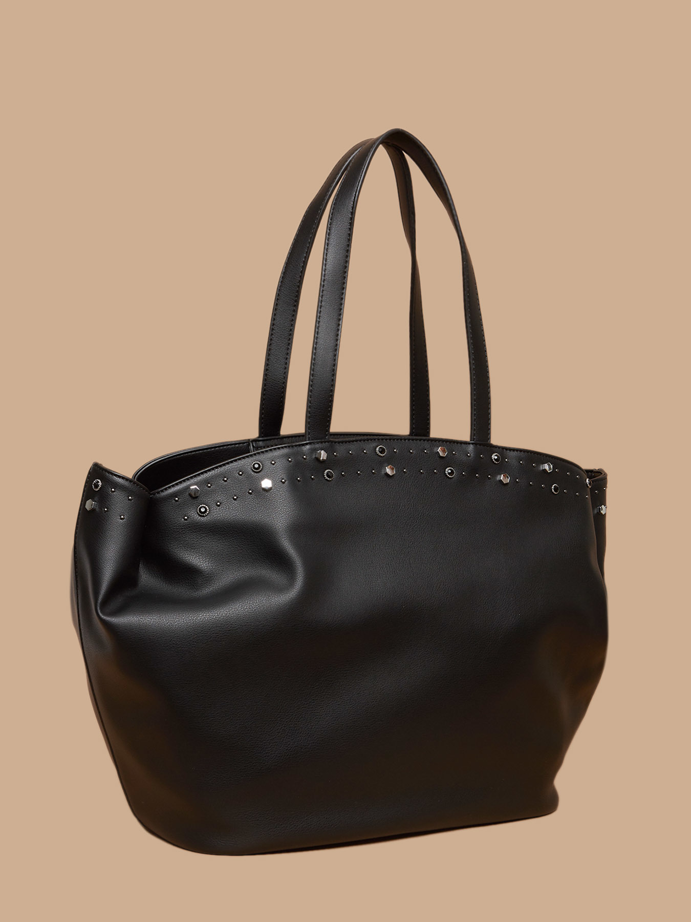 Shopping bag con borchie image number 1