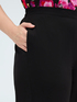 Wide leg viscose trousers image number 3