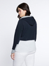 Sweatshirt with knitted and fabric edges image number 1
