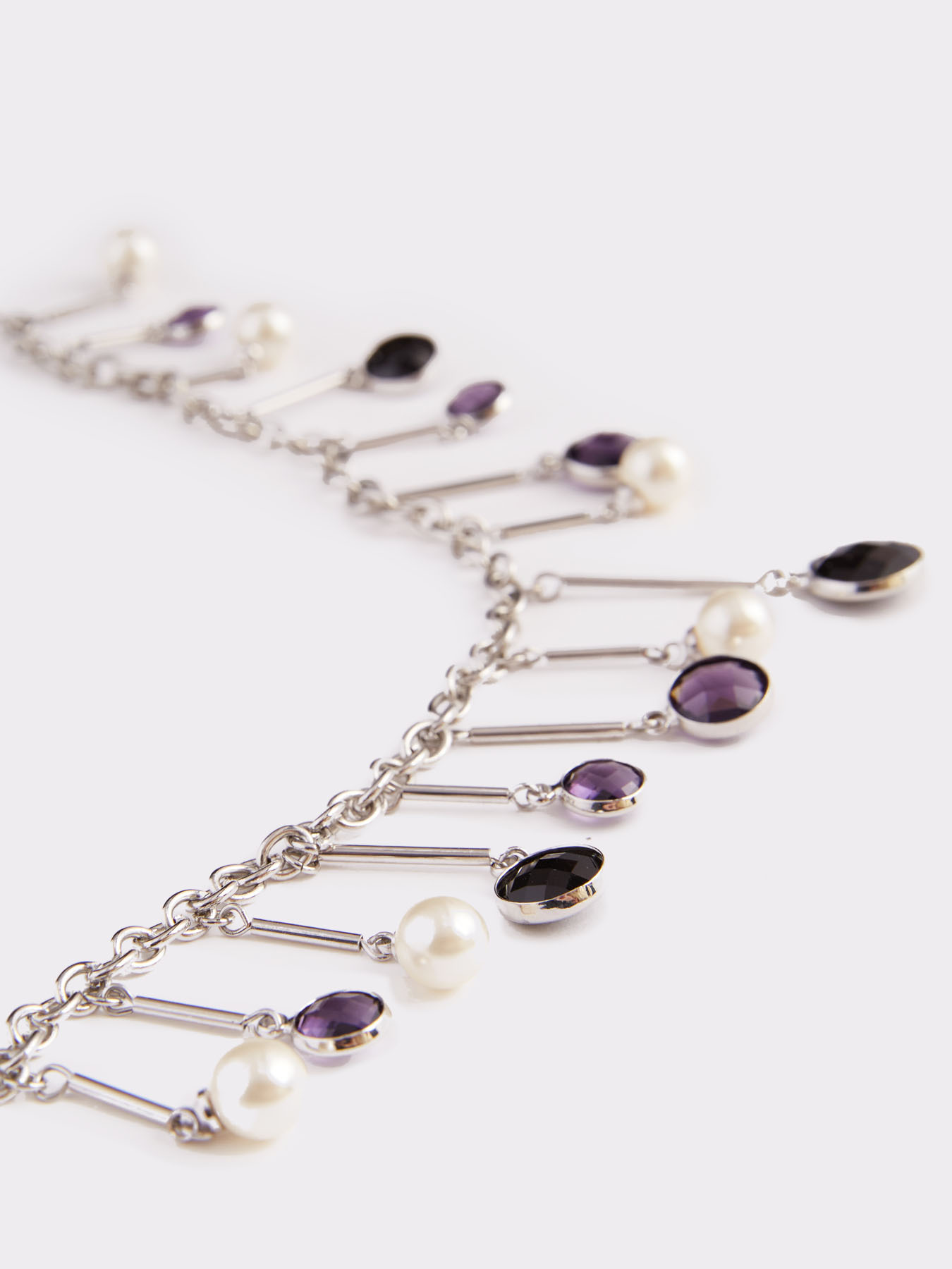 Collier à rangs multiples avec pendentifs image number 1