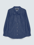 Camicia in denim con fiocco/cravatta image number 4