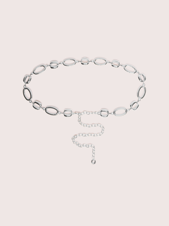 Chain belt with maxi rings