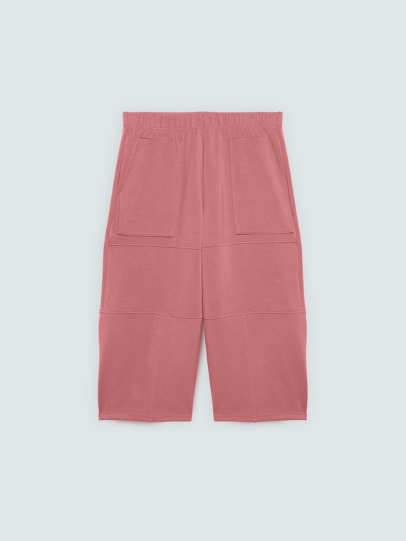 Cropped scuba trousers