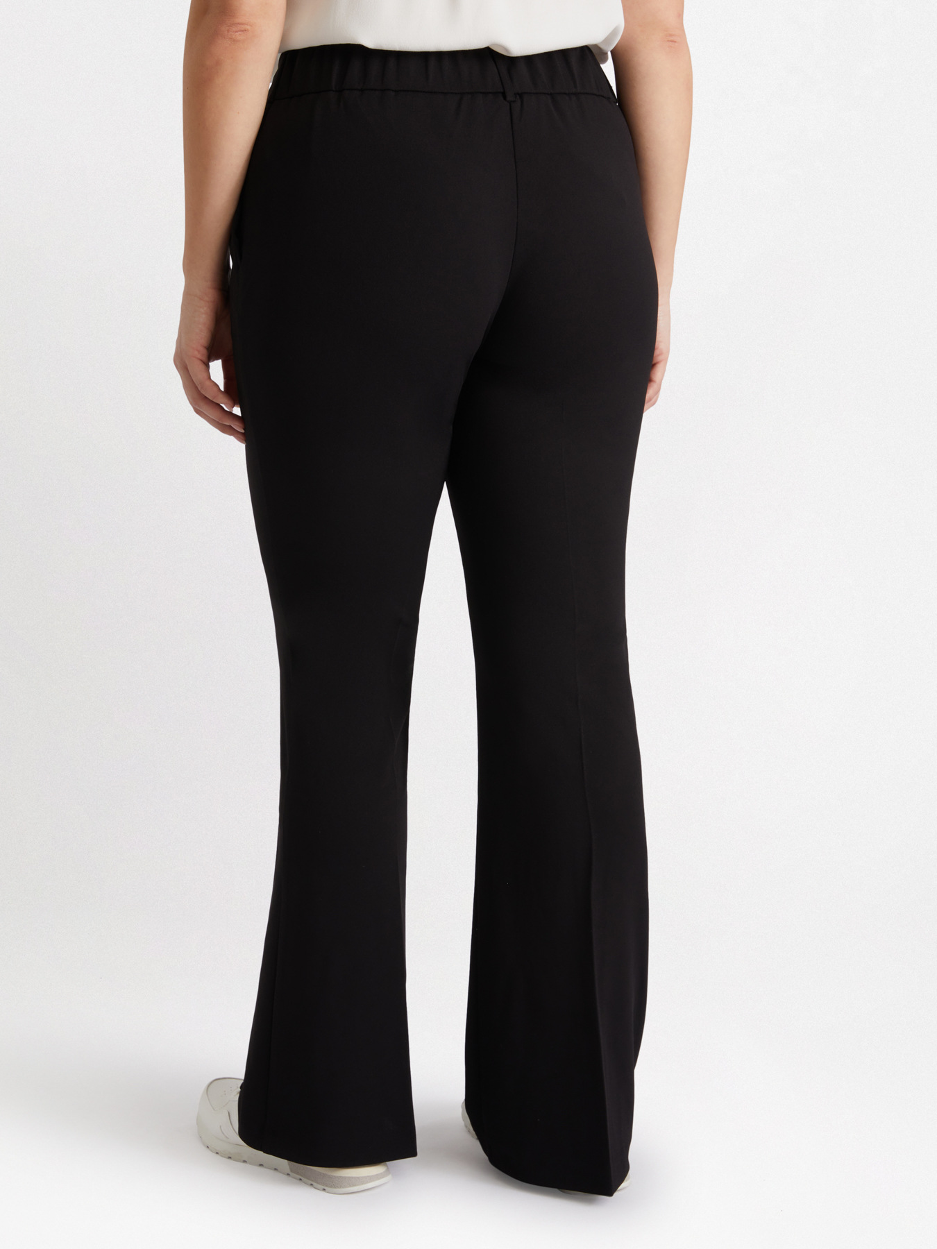 Pantal&oacute;n flare de crep&eacute; image number 2