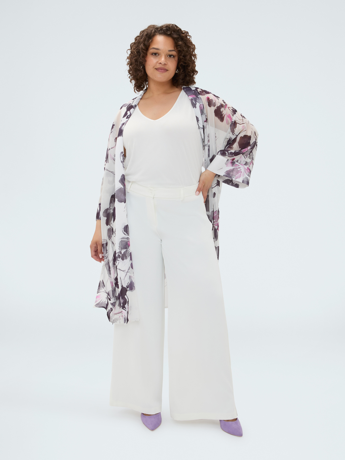 Wide-Leg-Hose aus flie&szlig;endem Stoff image number 2