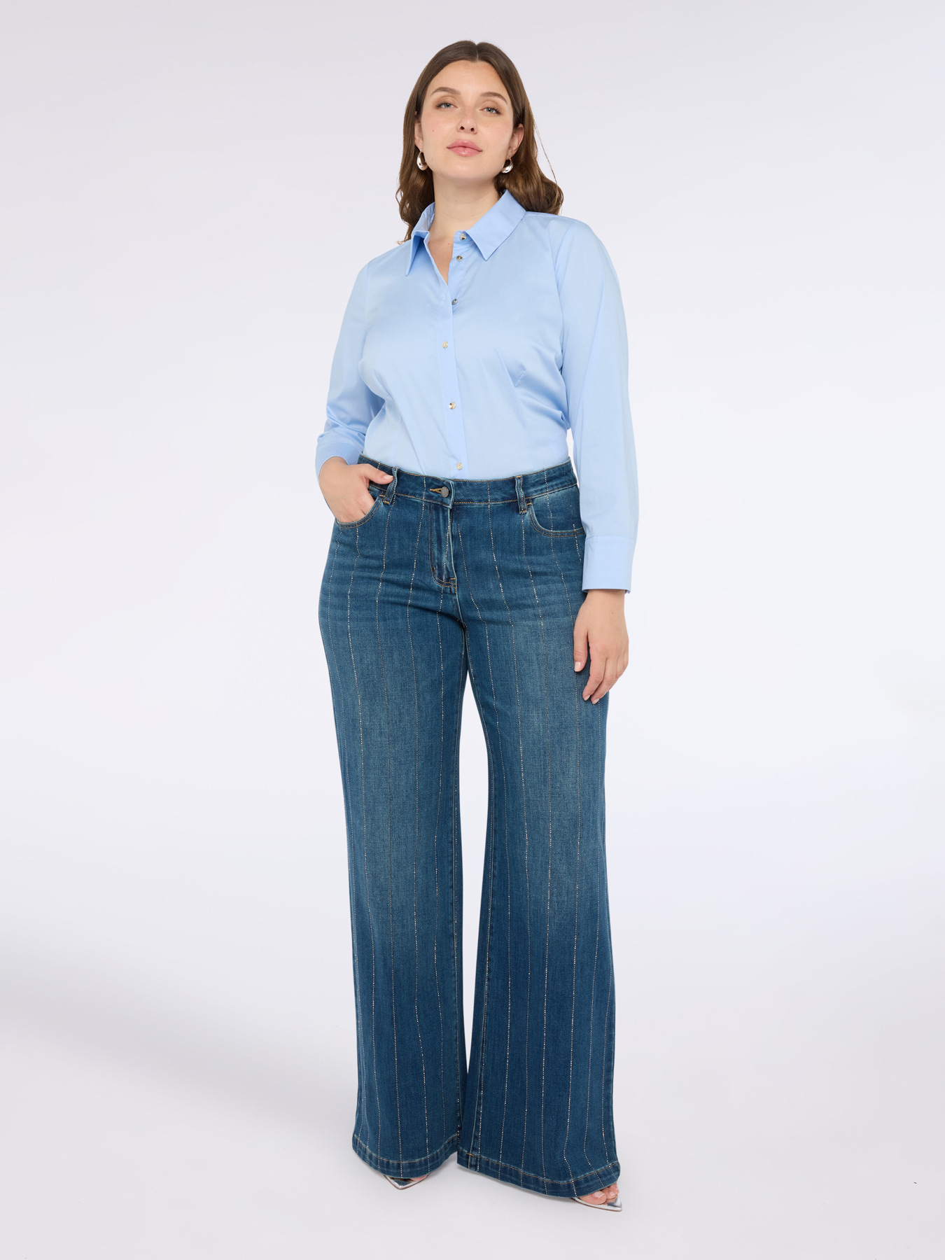 Stretch cotton shirt image number 2