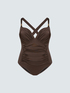 Costume intero con arricciatura sul fianco image number 5