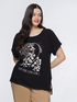 T-shirt with animal print image number 0