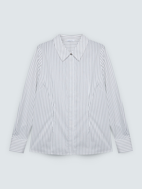 Chemise &agrave; rayures en coton