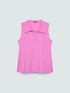 Top de punto con cuello polo image number 4