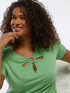 T-shirt con anello e aperture a petalo image number 3