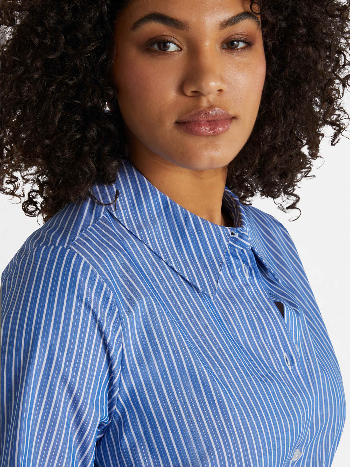 Camicia a righe misto cotone image number 3