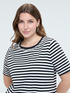 Striped cotton t-shirt with appliqu&eacute;s image number 3