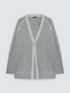 Fine knit cardigan with crystal appliqu&eacute;s image number 4