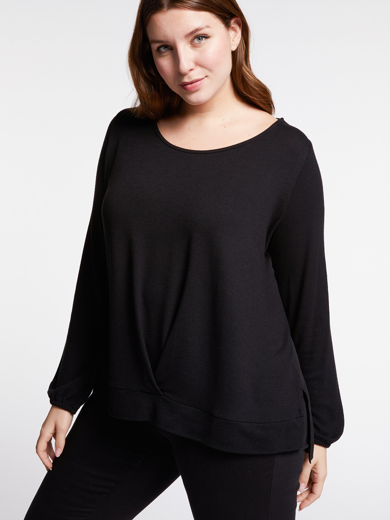 T-shirt con piega davanti image number 2