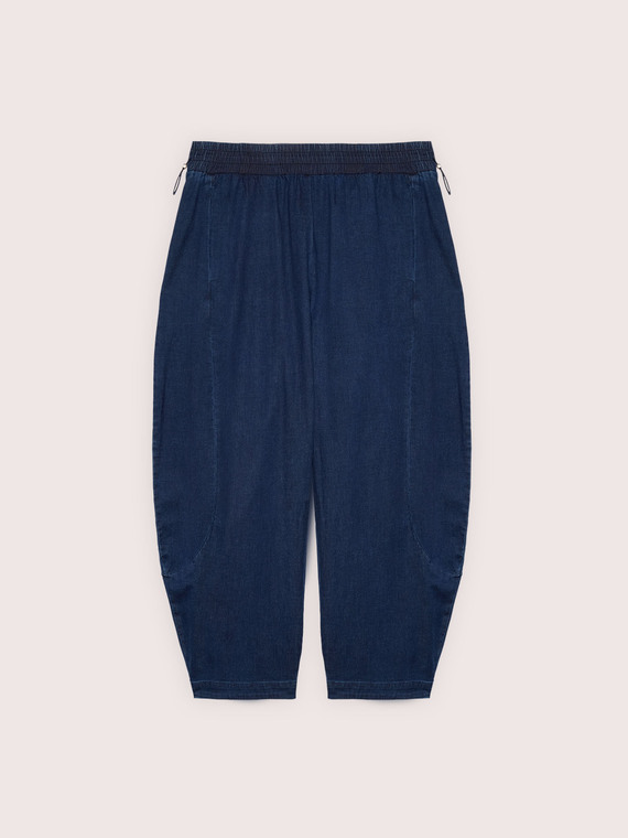 Balloon Jeans with Drawstring