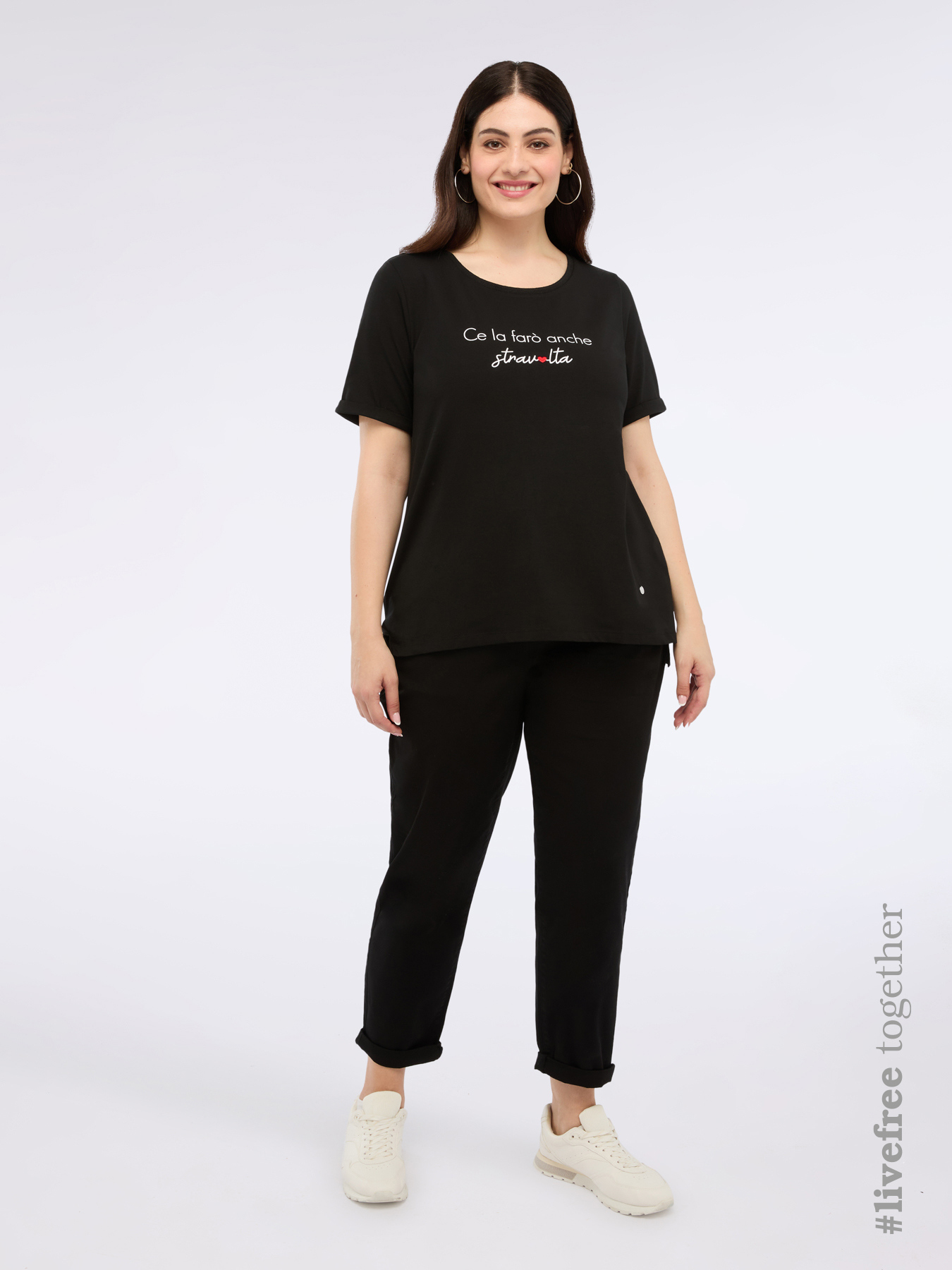 Balloon pants in cotton blend image number 0