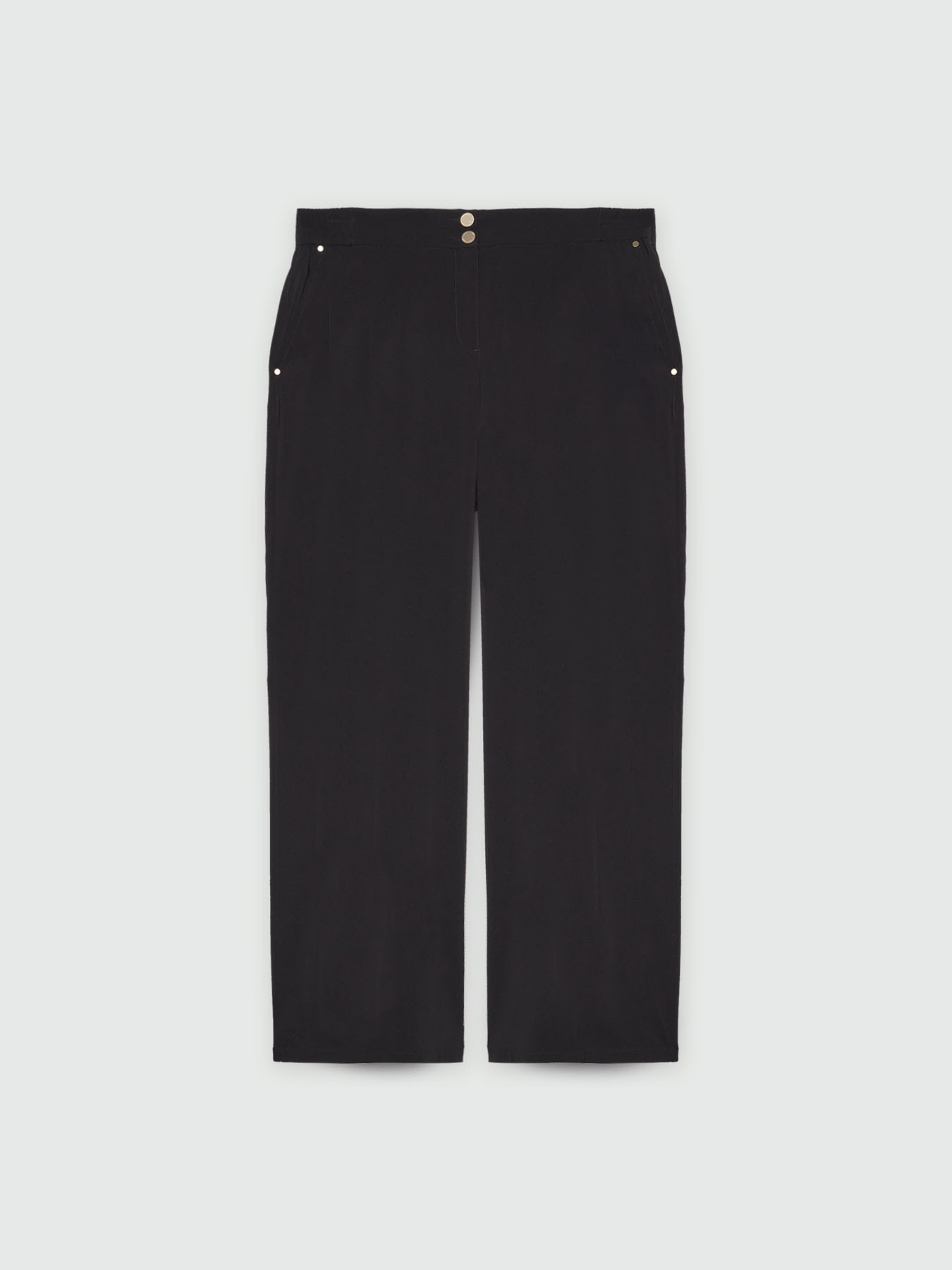 Pantalon droit en popeline l&eacute;g&egrave;re image number 4