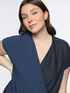 ECOVERO&trade; viscose crossover blouse image number 3
