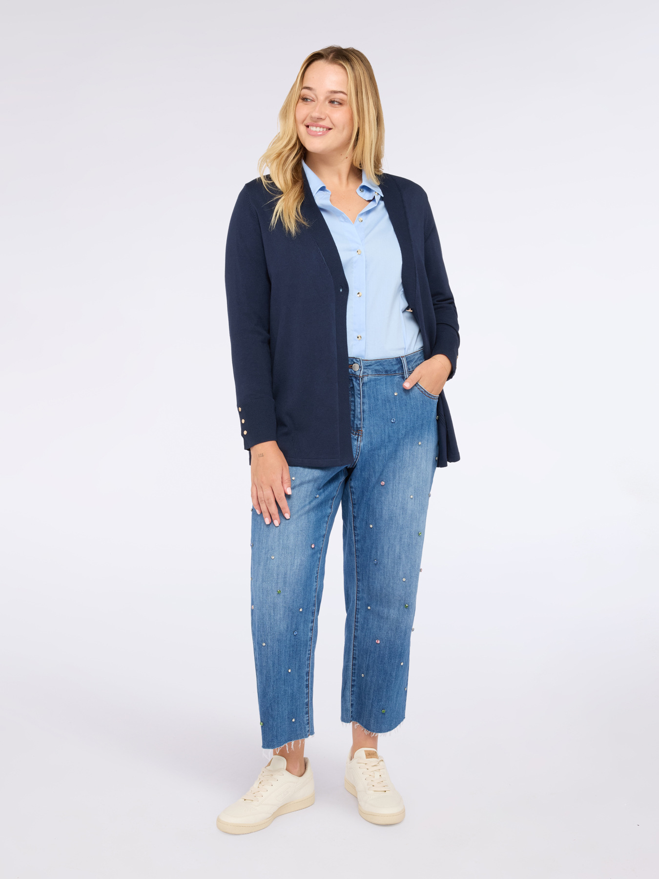 Viscose blend cardigan image number 2