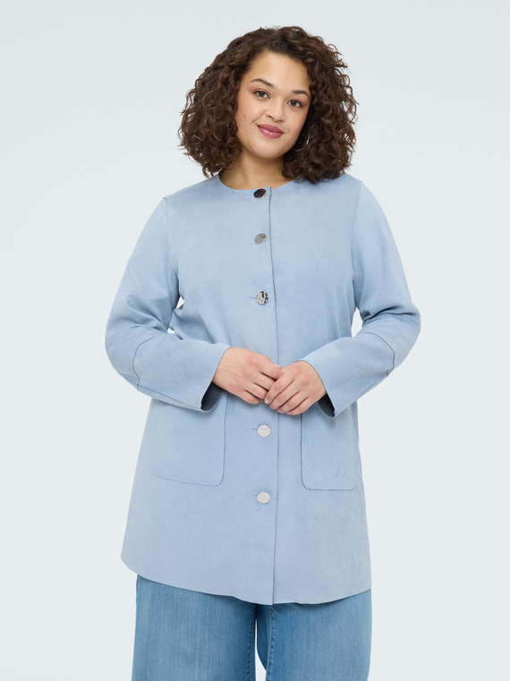 Manteau soft touch avec boutons