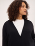 Cardigan col en V en tricot fin image number 3