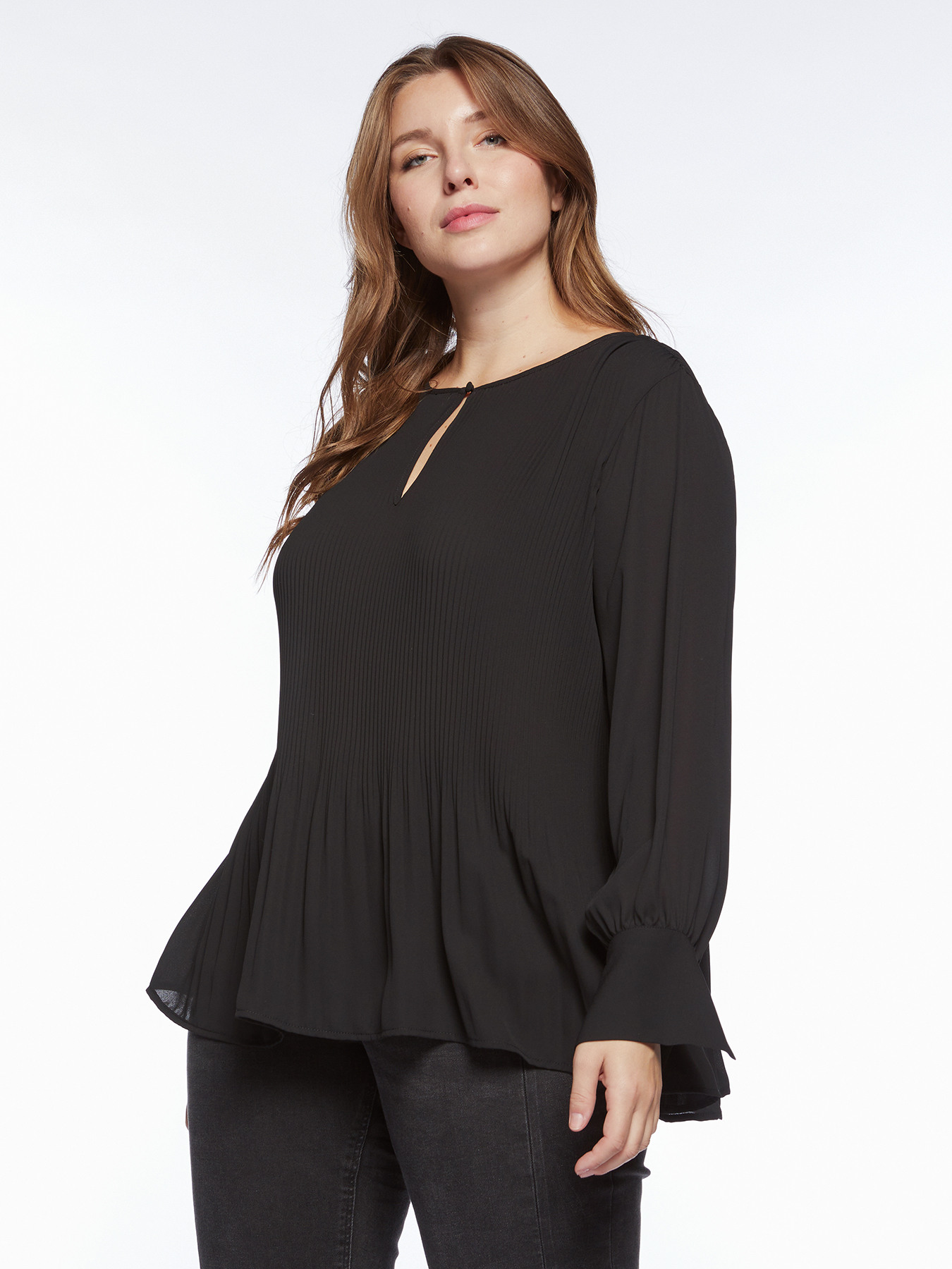Blusa plisada image number 2