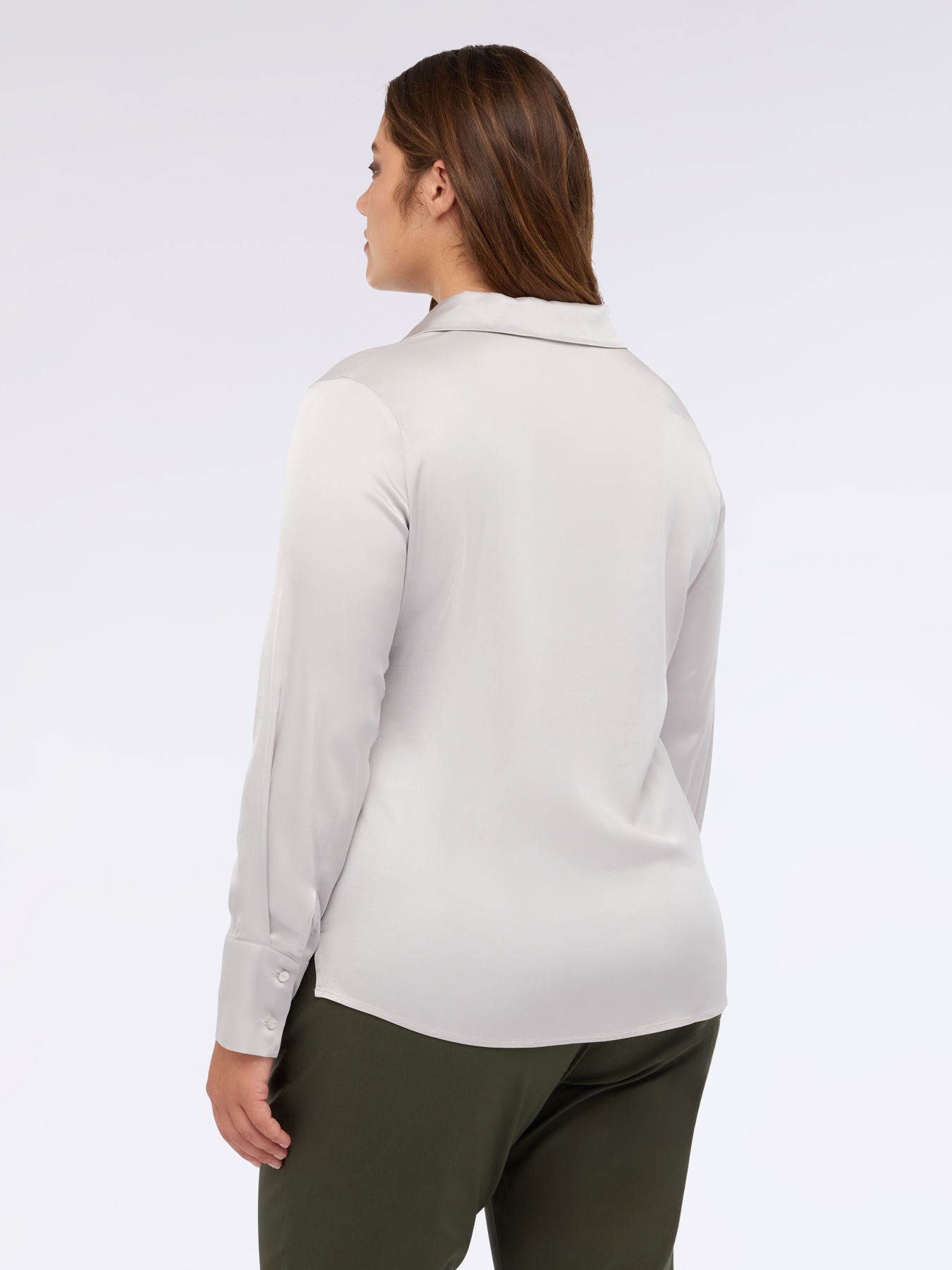 Viscose satin shirt image number 1