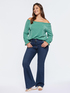 Jeans flare Turchese image number 0